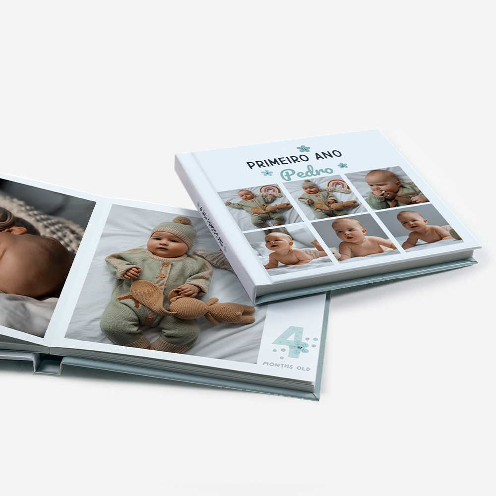 Álbum Del Primer Año del Bebé Verde 4