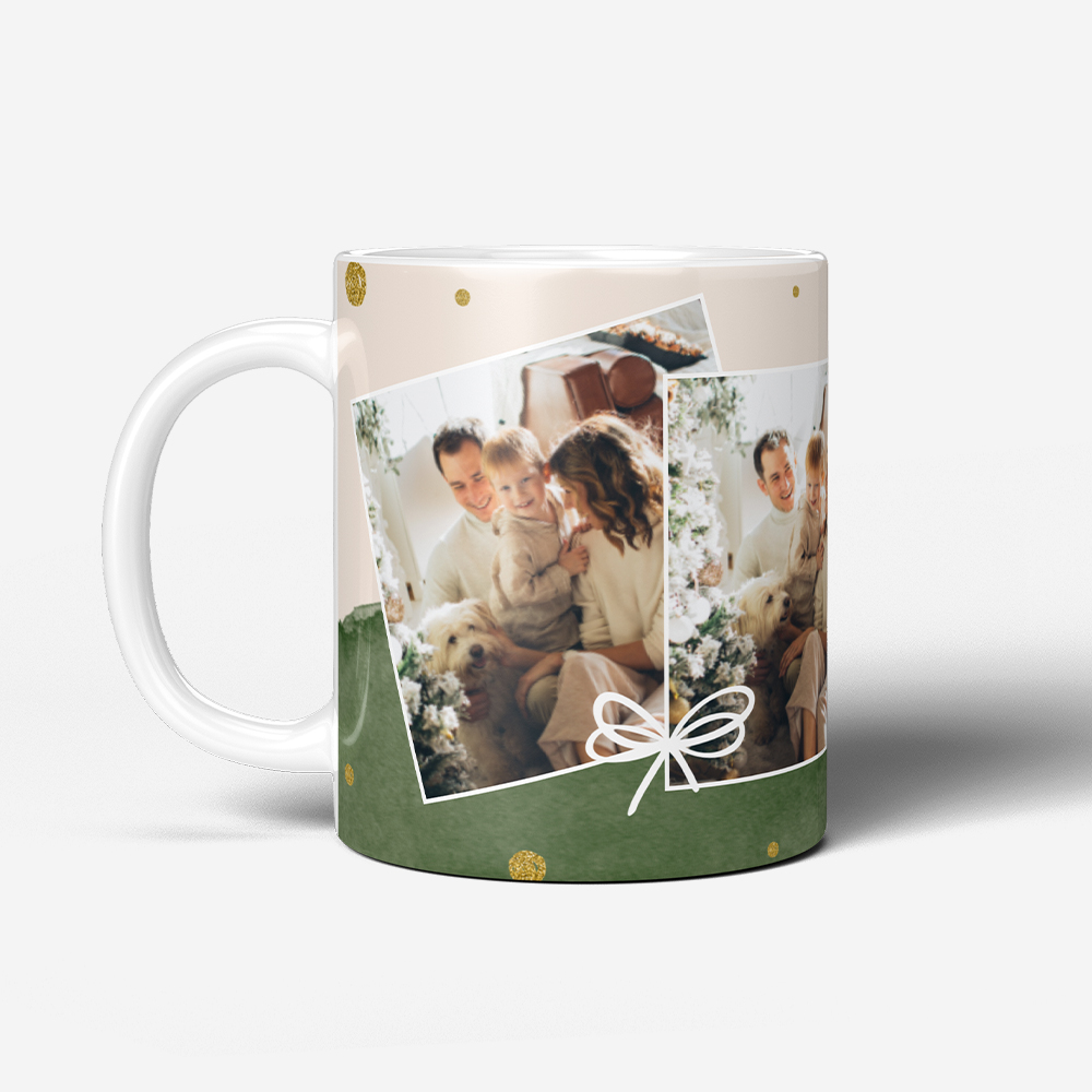 Taza Watercolor Xmas Gold 1