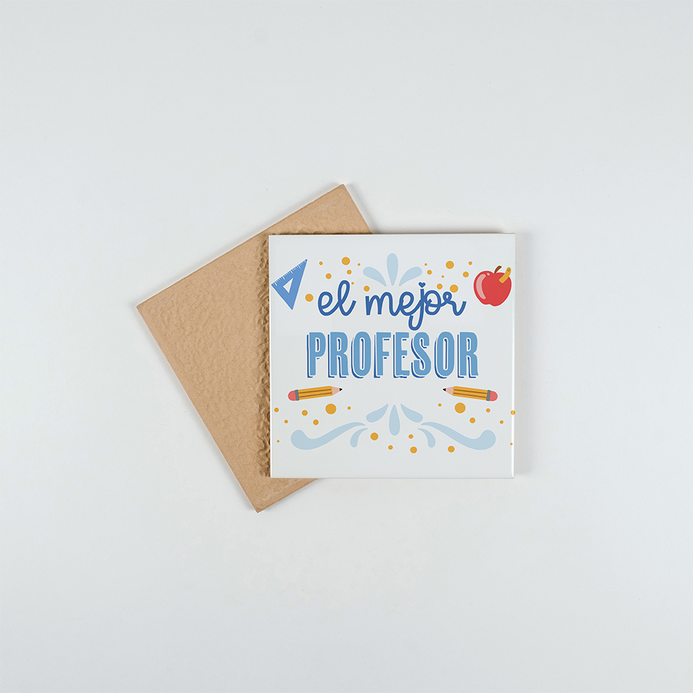 Azulejo El mejor profesor 1