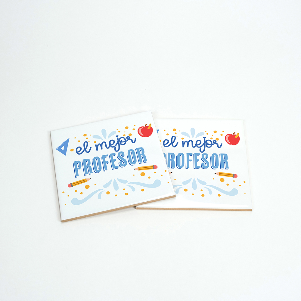 Azulejo El mejor profesor 3