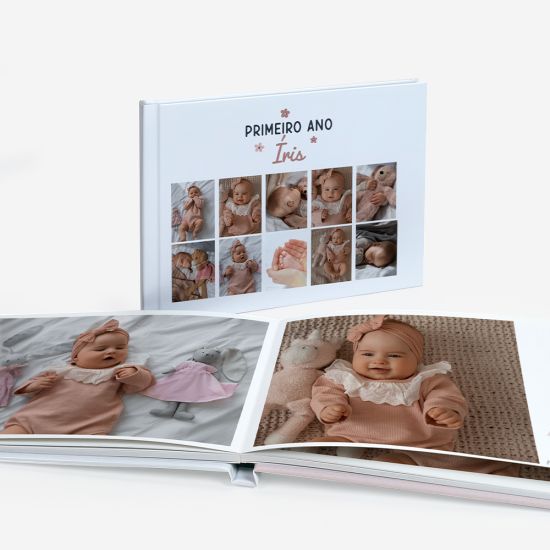 Álbum Del Primer Año del Bebé Rosa 2