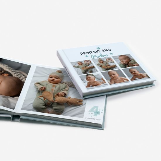 Álbum Del Primer Año del Bebé Verde 4