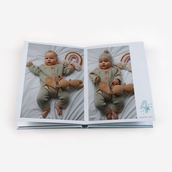 Álbum Del Primer Año del Bebé Verde 3